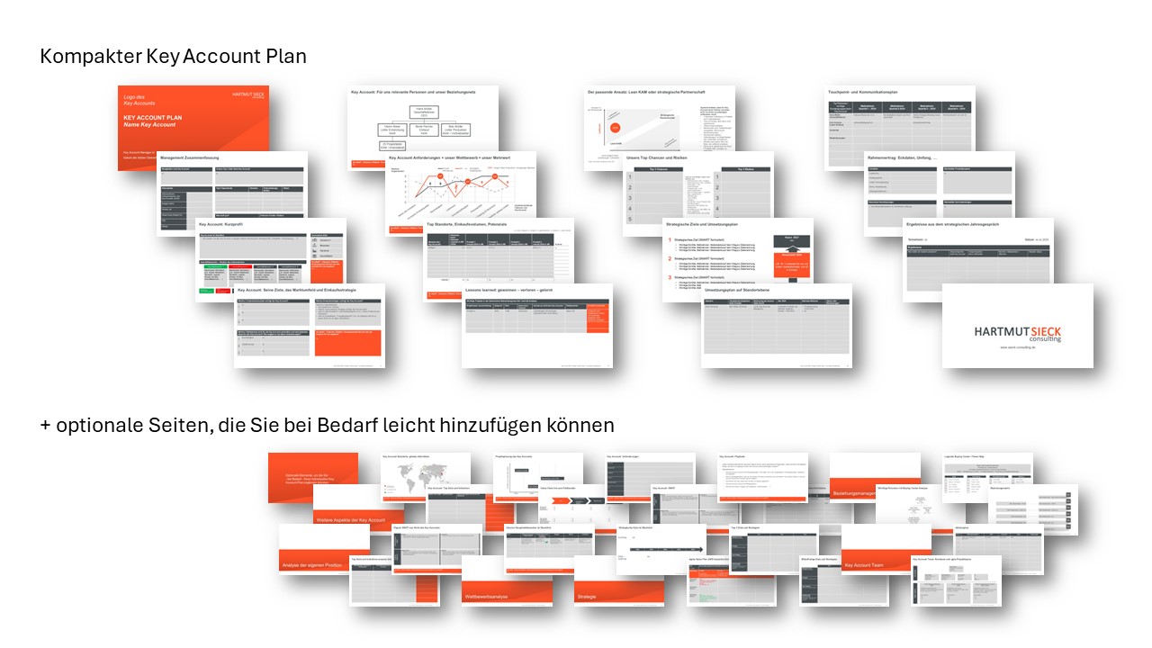 Key Account Plan Vorlage im Überblick | Hartmut Sieck