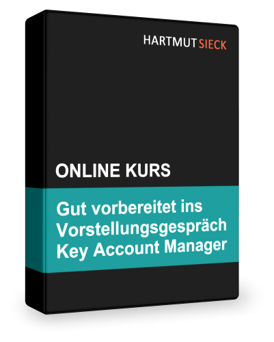 Online Kurs "Gut vorbereitet ins Vorstellungsgespräch Key Account Manager:in"